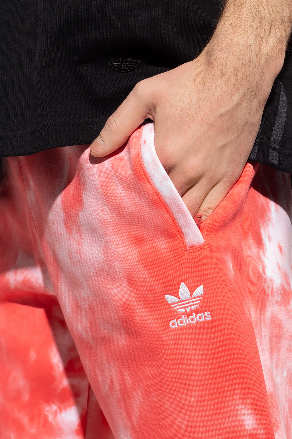 Adidas tie discount dye track pants